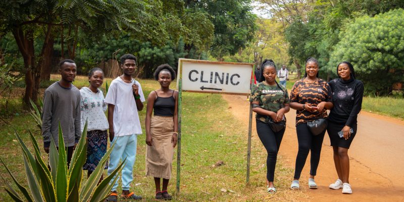 LUANAR NRC campus students under UNIMED student cover waiting to access medical services